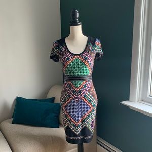 Calvin Klein Geometric Slip Dress